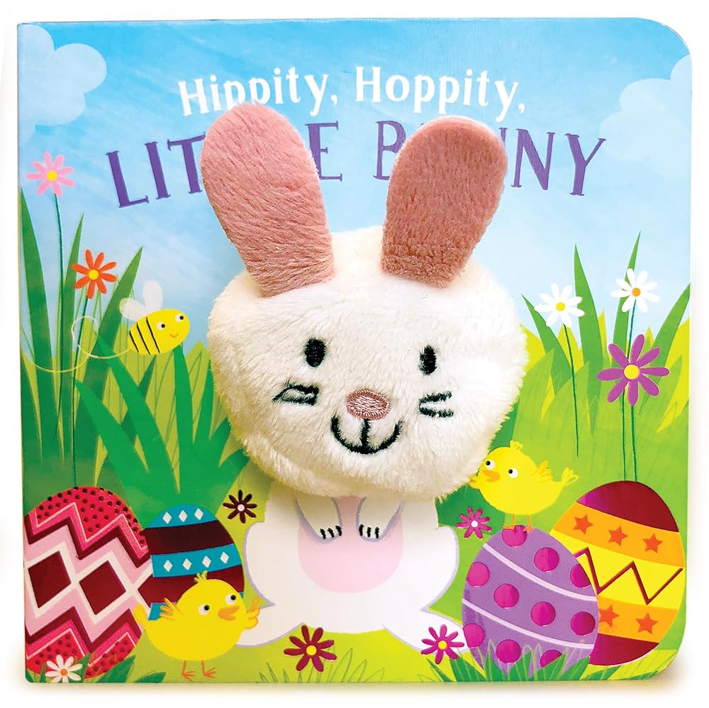 Hippity, Hoppity, Little Bunny - Finger Puppet Board Book for Easter Basket Gifts or Stuffer Ages 0-3 cover image